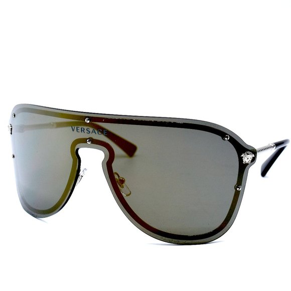 Versace Accessories - VERSACE VE2180 10005A PILOT SILVER GREY SUNGLASSES